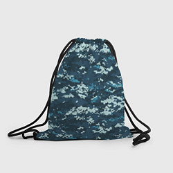 Рюкзак-мешок Пиксельный камуфляж полиции, цвет: 3D-принт