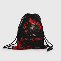 Рюкзак-мешок Черный Клевер Черный Бык 8, цвет: 3D-принт