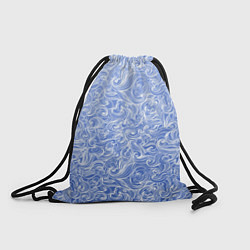 Рюкзак-мешок Волны на голубом фоне, цвет: 3D-принт