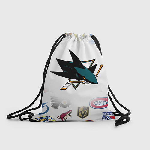 Мешок для обуви San Jose Sharks NHL teams pattern / 3D-принт – фото 1