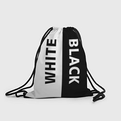Рюкзак-мешок BLACK & WHITE, цвет: 3D-принт