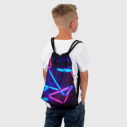 Рюкзак-мешок ABSTRACTION NEON, цвет: 3D-принт — фото 2
