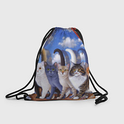 Рюкзак-мешок Коты, цвет: 3D-принт