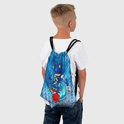 Рюкзак-мешок Metal Sonic, цвет: 3D-принт — фото 2