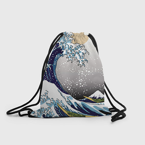 Мешок для обуви The great wave off kanagawa / 3D-принт – фото 1