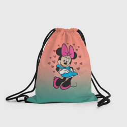 Рюкзак-мешок Минни Маус, цвет: 3D-принт