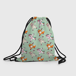 Рюкзак-мешок Dabbing Animals, цвет: 3D-принт