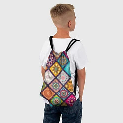 Рюкзак-мешок Узоры мандалы, цвет: 3D-принт — фото 2