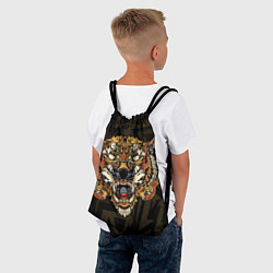 Рюкзак-мешок Тигровый стимпанк Tiger, цвет: 3D-принт — фото 2