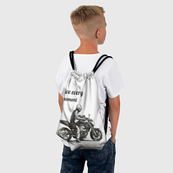 Рюкзак-мешок Мотоцикл, цвет: 3D-принт — фото 2