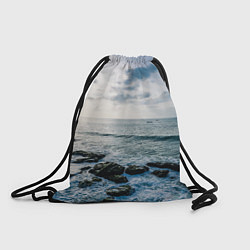 Рюкзак-мешок Море, цвет: 3D-принт