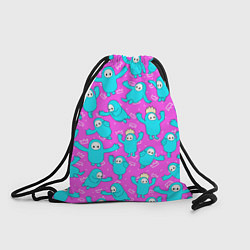 Рюкзак-мешок Fall guys Pink, цвет: 3D-принт