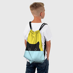 Рюкзак-мешок Кот в засаде, цвет: 3D-принт — фото 2