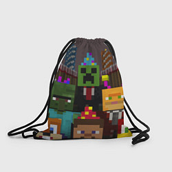Рюкзак-мешок Minecraft - characters - video game, цвет: 3D-принт