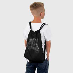 Рюкзак-мешок Зебра, цвет: 3D-принт — фото 2
