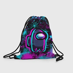 Рюкзак-мешок NEON AMONG US, цвет: 3D-принт