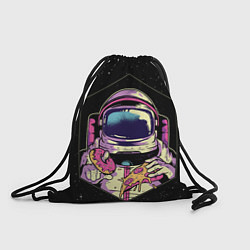Рюкзак-мешок Пицца, пончик и космос, цвет: 3D-принт
