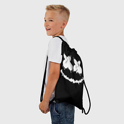Рюкзак-мешок Marshmello Dark Smile, цвет: 3D-принт — фото 2