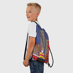 Рюкзак-мешок Зимний мегаполис, цвет: 3D-принт — фото 2