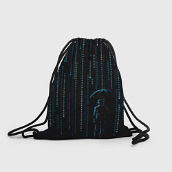 Рюкзак-мешок Двоичный дождь, матрица, цвет: 3D-принт