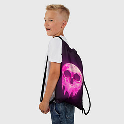 Рюкзак-мешок Розовая Луна, цвет: 3D-принт — фото 2