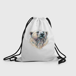 Рюкзак-мешок Медведь, цвет: 3D-принт