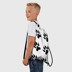 Рюкзак-мешок Лапы медведя, цвет: 3D-принт — фото 2