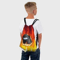 Рюкзак-мешок Among Us Fire Z, цвет: 3D-принт — фото 2