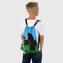 Рюкзак-мешок Унесенные призраками, цвет: 3D-принт — фото 2
