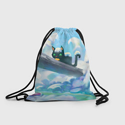 Рюкзак-мешок Снежный котенок, цвет: 3D-принт