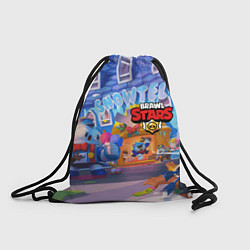 Рюкзак-мешок Brawl Stars Снежный Отель, цвет: 3D-принт