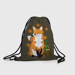 Рюкзак-мешок Лиса в лесу, цвет: 3D-принт
