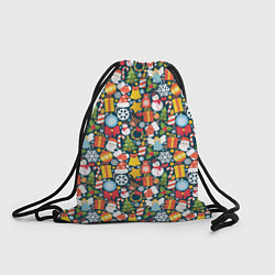 Рюкзак-мешок Новый Год, цвет: 3D-принт