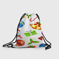 Рюкзак-мешок Новый год!, цвет: 3D-принт