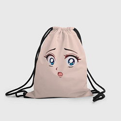 Рюкзак-мешок Scared anime face, цвет: 3D-принт