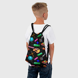 Рюкзак-мешок Снова в школу, цвет: 3D-принт — фото 2
