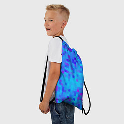 Рюкзак-мешок Зимние Пиксили, цвет: 3D-принт — фото 2