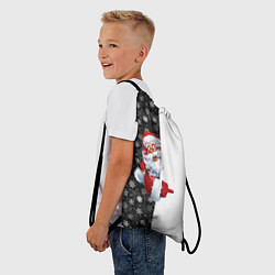 Рюкзак-мешок Дедушка Мороз, цвет: 3D-принт — фото 2