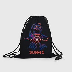 Рюкзак-мешок Sum 41 череп, цвет: 3D-принт