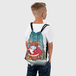 Рюкзак-мешок Бык с подарками 2021, цвет: 3D-принт — фото 2