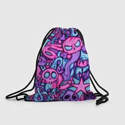 Рюкзак-мешок Граффити монстры, цвет: 3D-принт
