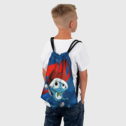 Рюкзак-мешок Хеппи в новогодней шапке, цвет: 3D-принт — фото 2