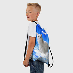 Рюкзак-мешок Кот в облаках, цвет: 3D-принт — фото 2