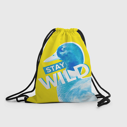 Мешок для обуви Оставайся диким - селезень / 3D-принт – фото 1