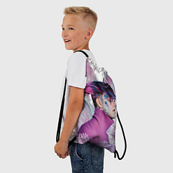 Рюкзак-мешок Lil peep, цвет: 3D-принт — фото 2