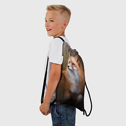 Рюкзак-мешок Лиса-охотница, цвет: 3D-принт — фото 2