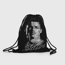 Рюкзак-мешок Кристиано Рональдо автограф, цвет: 3D-принт