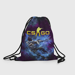 Рюкзак-мешок CS GO Blue smoke, цвет: 3D-принт