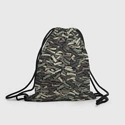 Рюкзак-мешок Камуфляж - Димон, цвет: 3D-принт