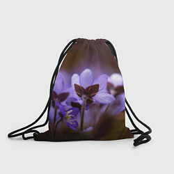 Рюкзак-мешок Хрупкий цветок фиалка, цвет: 3D-принт